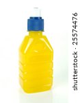 Pop top juice bottles isolated against a white background