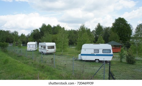  A Pop Up Trailer Ready For Camping