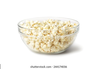 Popcorn In Glass Bowl