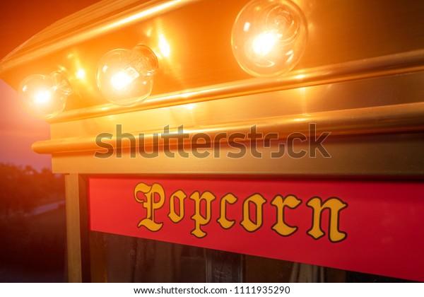 Popcorn Machine Lights On Stock Photo Edit Now 1111935290