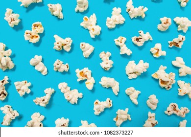 Popcorn On Color Background