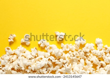 Popcorn on a colored background