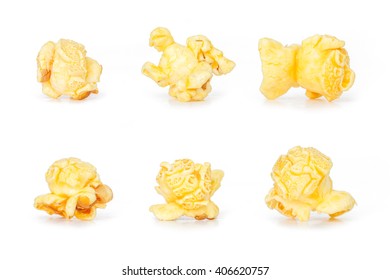popcorn one piece on white background
