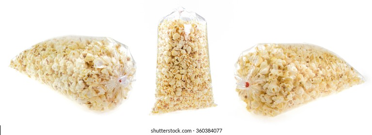  Popcorn In Plastic Bag. 
Yellow Popcorn.