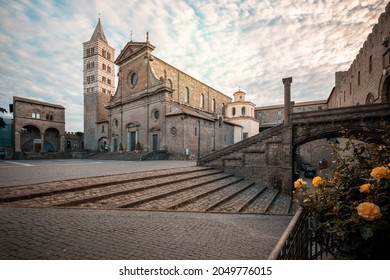 Pope Palace And Cathedral Complex In The Medieval Town Of Viterbo