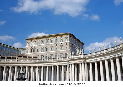 Pope's Apartment In Vatican City (Apostolic Palace)