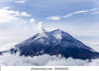 Popocatepetl Volcano In Mexico 