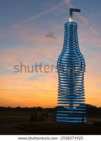 Pops in Arcadia Oklahoma at Sunset
