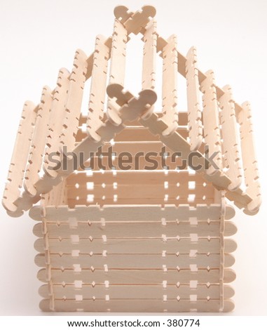 Popsicle Stick House Stock Photo (Edit Now) 380774 - Shutterstock