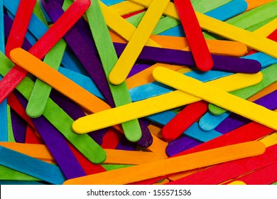 Popsicle Sticks Scattered