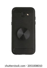 Popsocket On Phone On White Background