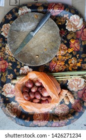 Popular Cuisine During Festival Hari Raya. Preparation In Making Rendang.