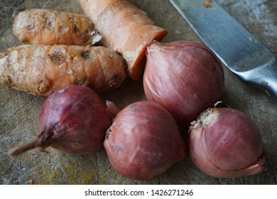 Popular Cuisine During Festival Hari Raya. Preparation In Making Rendang.