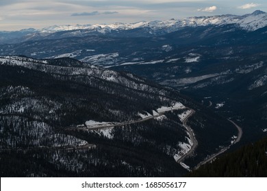 Popular For Hiking And Backcountry Skiing/snowboarding, Berthoud Pass On The Way Down To Winter Park, Colorado