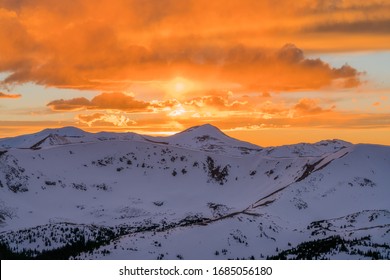 Popular For Hiking And Backcountry Skiing/snowboarding, Berthoud Pass On The Way Down To Winter Park, Colorado