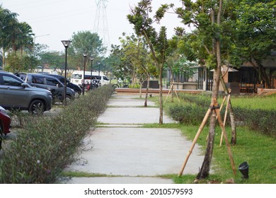 Popular Jogging Track In Bekasi Near Jakarta, Located In The Middle Of Modern Neighborhood.