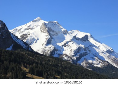 Popular Ski Area Near Gstaad, Switzerland.