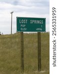 population, sign, lost springs, solo,