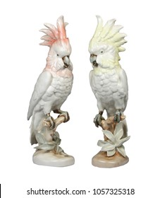 Porcelain Bird Parrot Figurine