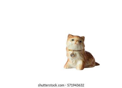 Porcelain Cat Figurine