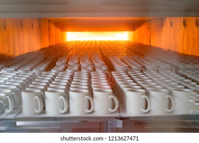 Porcelain Ceramics Mug Mass Production Line Oven Burning