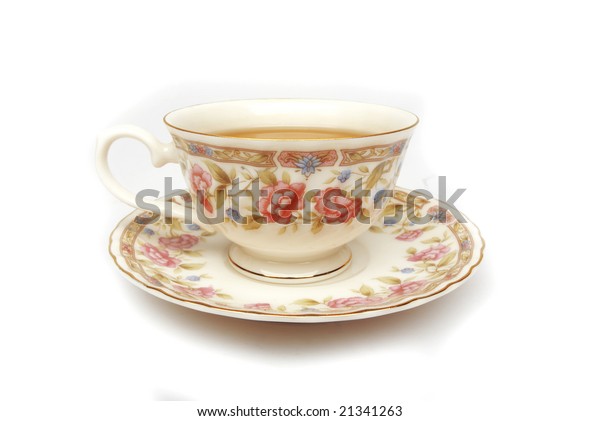 Porcelain Cup Tea Stock Photo (Edit Now) 21341263