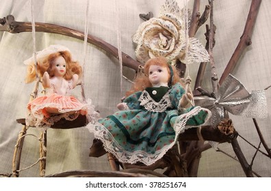 doll on a swing