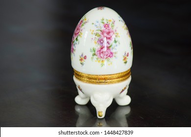 Porcelain Faberge Egg Hand Painted And Handmade