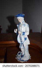 Porcelain Figurine Depicting A Lute Player