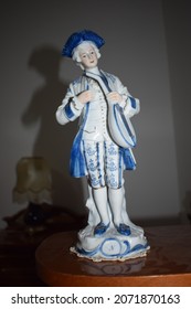 Porcelain Figurine Depicting A Lute Player