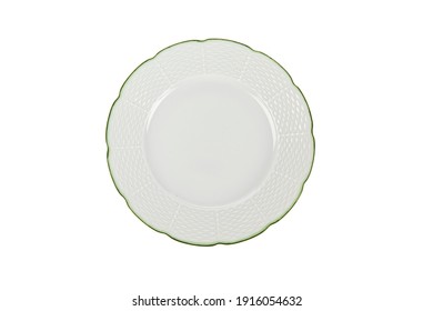 Porcelain Plate Isolated On White Background