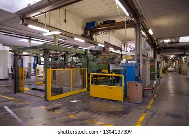 PORDENONE, ITALY - March 3, 2017 - Italian Paper Mill That Produces Fine And Technical Papers Suit Every Printing Technique And Conversion - Finishin Line.