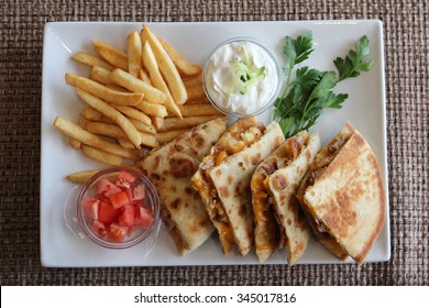 Pork Or Chicken Gyro Platter With Fries