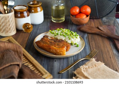 Pork Chops Mash Potato Food Photography, Indian Food