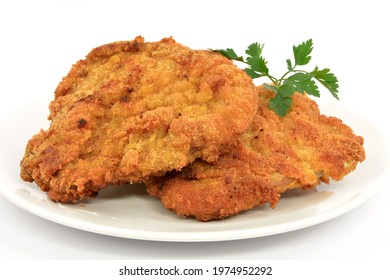 Pork Chops On A White Background