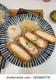 A Pork Cutlet With Cheese