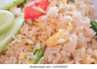 Pork fried rice with cucumber is a vegetable.