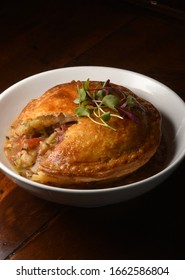 Pork Green Chili Pot Pie Isolated