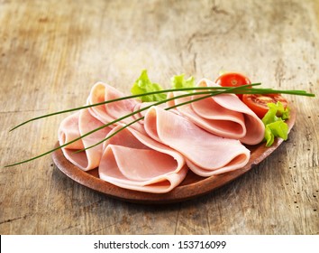 pork ham on wooden plate - Powered by Shutterstock