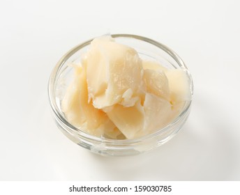 Pork Lard In A Glass Bowl