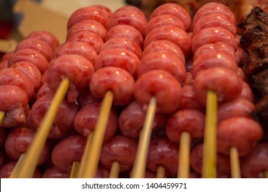 Pork Longganisa Skewers Food Photo