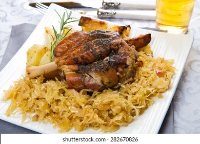 Pork Shank With Sauerkraut