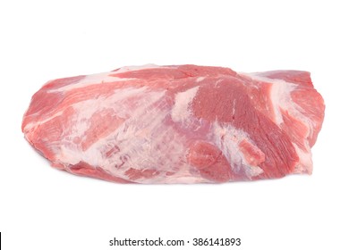 Pork Shoulder On The White Background Isolated