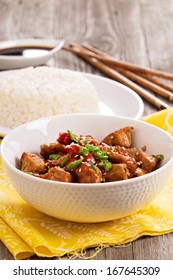 Pork Stir Fry With Vegetables In Asian Style