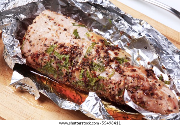 Pork Tenderloin In Foil : A pork tenderloin is a long thin strip of meat from the loin of the ...