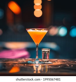 Pornstar Martini with a shot of prosecco 