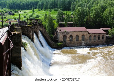 Porozhskaya Hydroelectric Power Station. THE USSR. The Dam.