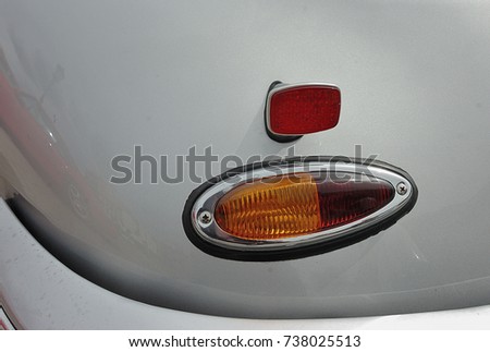 Porsche 356. Tail light detail