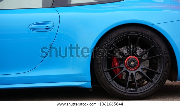 Porsche Carerra 911 light blue color new car.\
Filmed in Nizhny Novgorod on April 6, 2019 on the racetrack Nizhny\
Novgorod kolko Bogorodskaya Street\
10