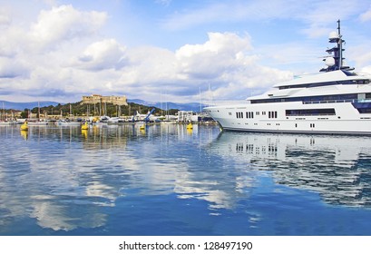 The Port Of Antibes And The Fortress